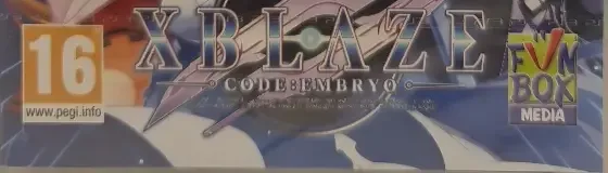 XBlaze: Code: Embryo, the PEGI square on its front