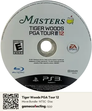 Tiger Woods PGA Tour 12 PlayStation 3, NTSC disc