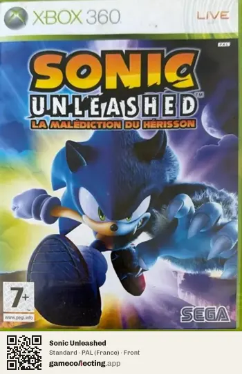 Sonic Unleashed Xbox 360, France box front