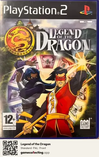 Legend of the Dragon PlayStation 2, PAL box front
