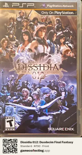 Dissidia 012: Duodecim Final Fantasy PlayStation Portable, NTSC box front