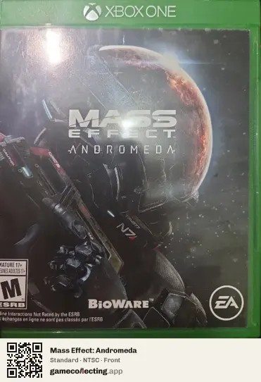 Mass Effect: Andromeda Xbox One, NTSC box front