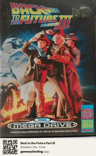 Back to the Future Part III Sega Mega Drive / Genesis, PAL box front