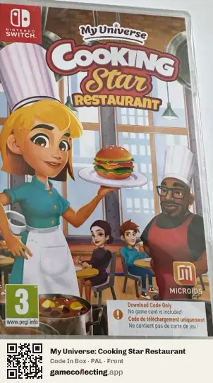 My Universe: Cooking Star Restaurant Nintendo Switch, PAL box front