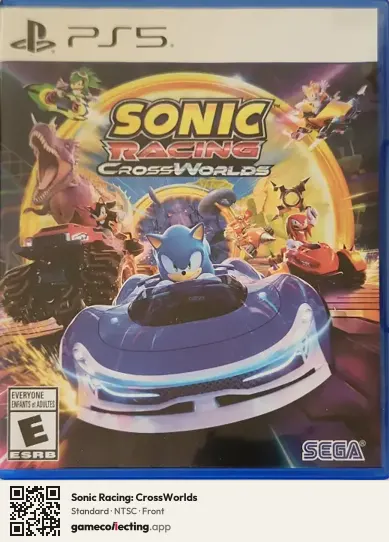 Sonic Racing: CrossWorlds PlayStation 5, NTSC box front
