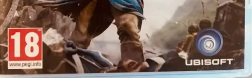 Assassin's Creed IV: Black Flag, the PEGI square on its front