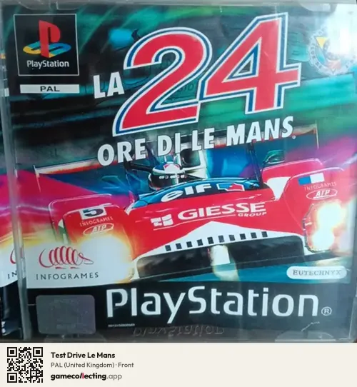 Test Drive Le Mans PlayStation, United Kingdom box front