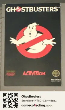 Ghostbusters Nintendo Entertainment System, NTSC cartridge label