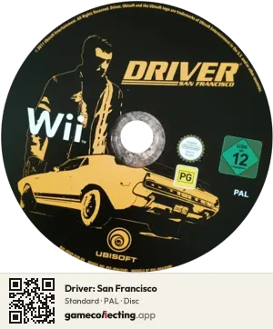 Driver: San Francisco Nintendo Wii, PAL disc