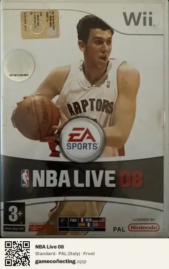 NBA Live 08 Nintendo Wii, Italy box front