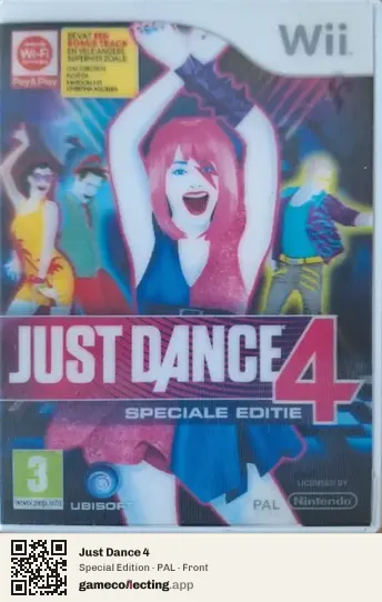 Just Dance 4 Nintendo Wii, PAL box front