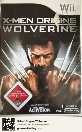 X-Men Origins: Wolverine Nintendo Wii, Germany box front