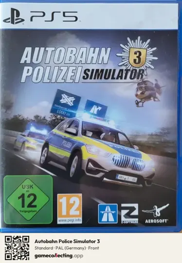 Autobahn Police Simulator 3 PlayStation 5, Germany box front