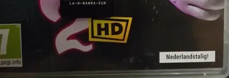 Luigi's Mansion 2 HD, the PEGI square on its front