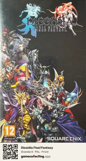 Dissidia Final Fantasy PlayStation Portable, PAL box front