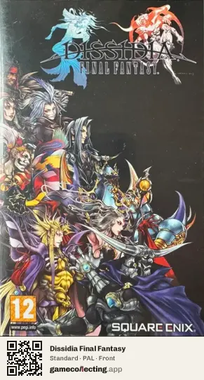 Dissidia Final Fantasy PlayStation Portable, PAL box front