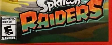 Splatoon Raiders, the ESRB box on its front