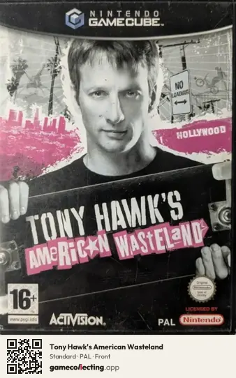 Tony Hawk's American Wasteland Nintendo GameCube, PAL box front