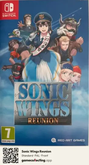 Sonic Wings Reunion Nintendo Switch, PAL box front