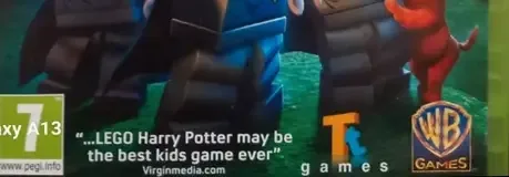 LEGO Harry Potter: Years 1-4, the USK square on its front
