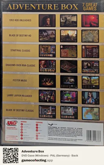 Adventure Box Computer, Germany box back