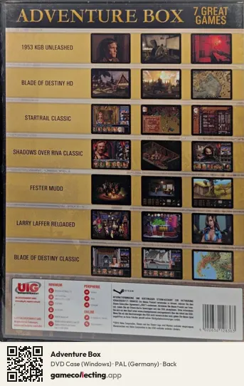 Adventure Box Computer, Germany box back