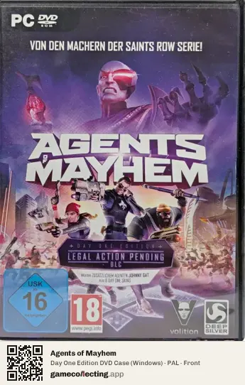 Agents of Mayhem Computer, PAL box front
