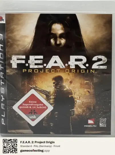 F.E.A.R. 2: Project Origin PlayStation 3, Germany box front