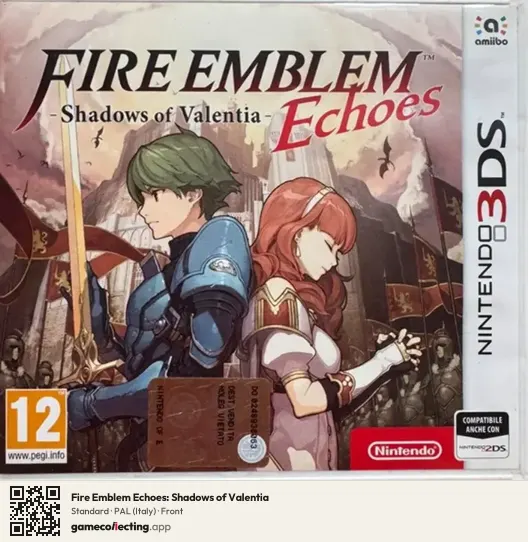 Fire Emblem Echoes: Shadows of Valentia Nintendo 3DS, Italy box front