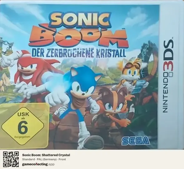 Sonic Boom: Shattered Crystal Nintendo 3DS, Germany box front
