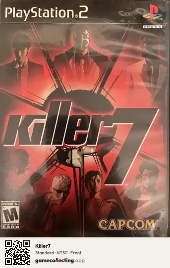Killer7 PlayStation 2, NTSC box front