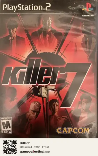 Killer7 PlayStation 2, NTSC box front