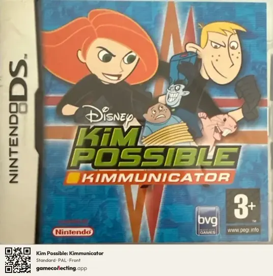Kim Possible: Kimmunicator Nintendo DS, PAL box front