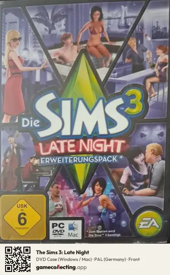 The Sims 3: Late Night Computer, Germany box front