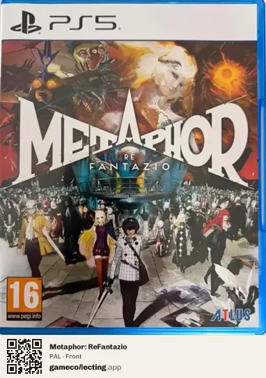 Metaphor: ReFantazio PlayStation 5, PAL box front
