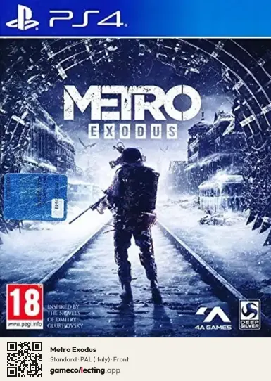 Metro Exodus PlayStation 4, Italy box front
