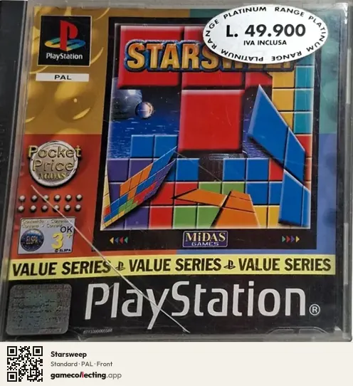 Starsweep PlayStation, PAL box front