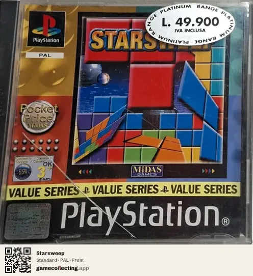 Starsweep PlayStation, PAL box front