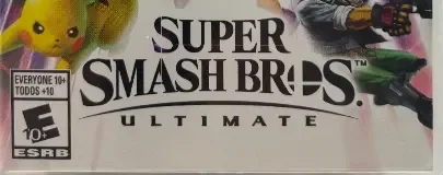 Super Smash Bros. Ultimate, the ESRB box on its front