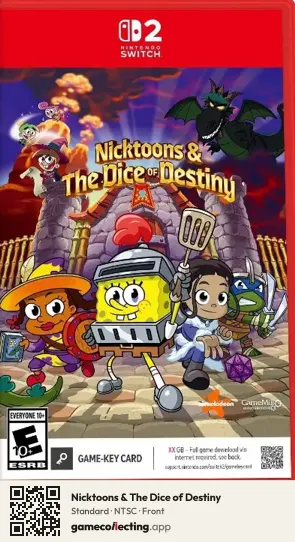 Nicktoons & The Dice of Destiny Nintendo Switch 2, NTSC box front
