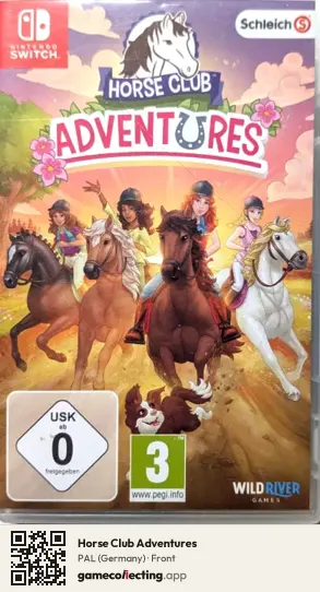 Horse Club Adventures Nintendo Switch, Germany box front