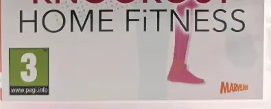 Knockout Home Fitness, the PEGI square on its front
