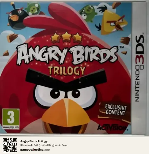 Angry Birds Trilogy Nintendo 3DS, United Kingdom box front