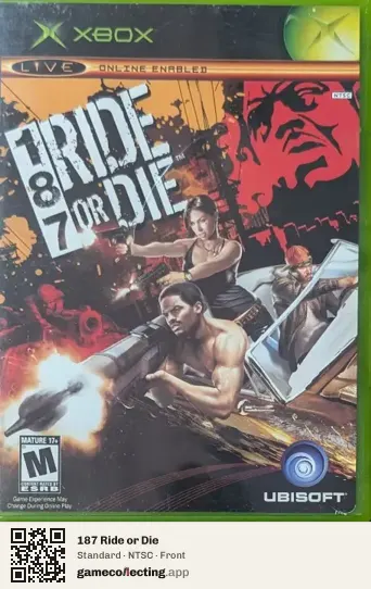 187 Ride or Die Xbox, NTSC box front
