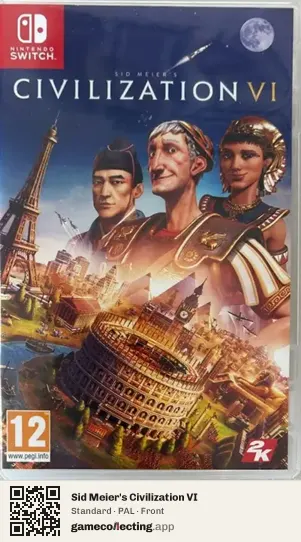 Sid Meier's Civilization VI Nintendo Switch, PAL box front