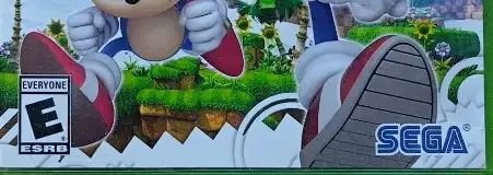 Sonic Generations, the ESRB box on its front