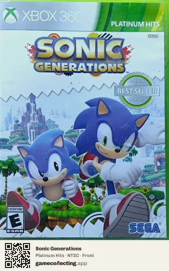 Sonic Generations Xbox 360, NTSC box front