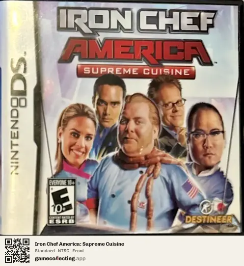 Iron Chef America: Supreme Cuisine Nintendo DS, NTSC box front