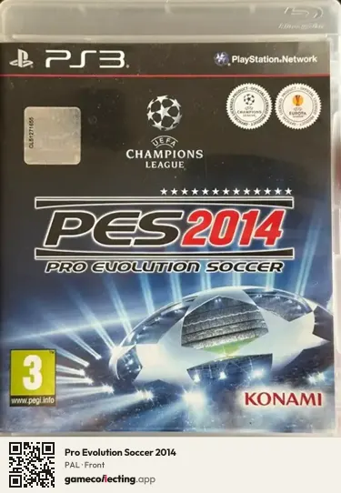 Pro Evolution Soccer 2014 PlayStation 3, PAL box front