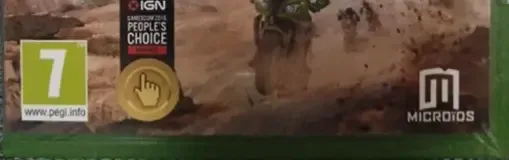 Moto Racer 4, the PEGI square on its front